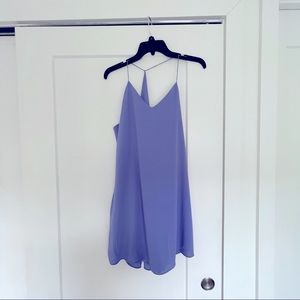 Naked Zebra Periwinkle Mini Dress - Size Small